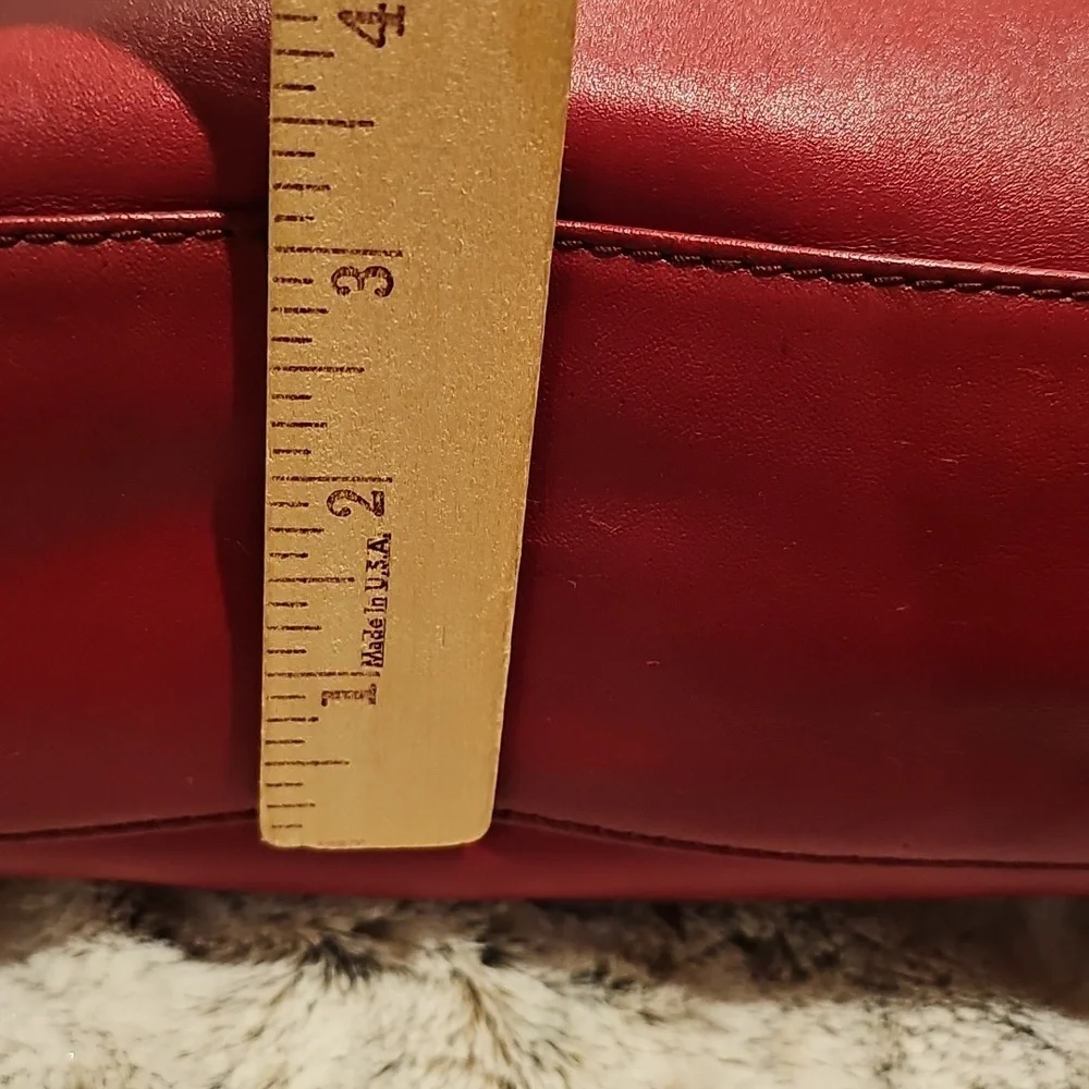 Michael Kors Red Leather Shoulder Bag Good Condition
